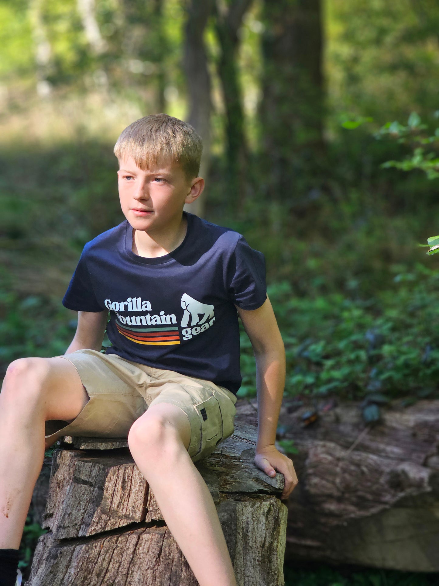Kids Short Sleeve Originals T Shirt Navy Blue