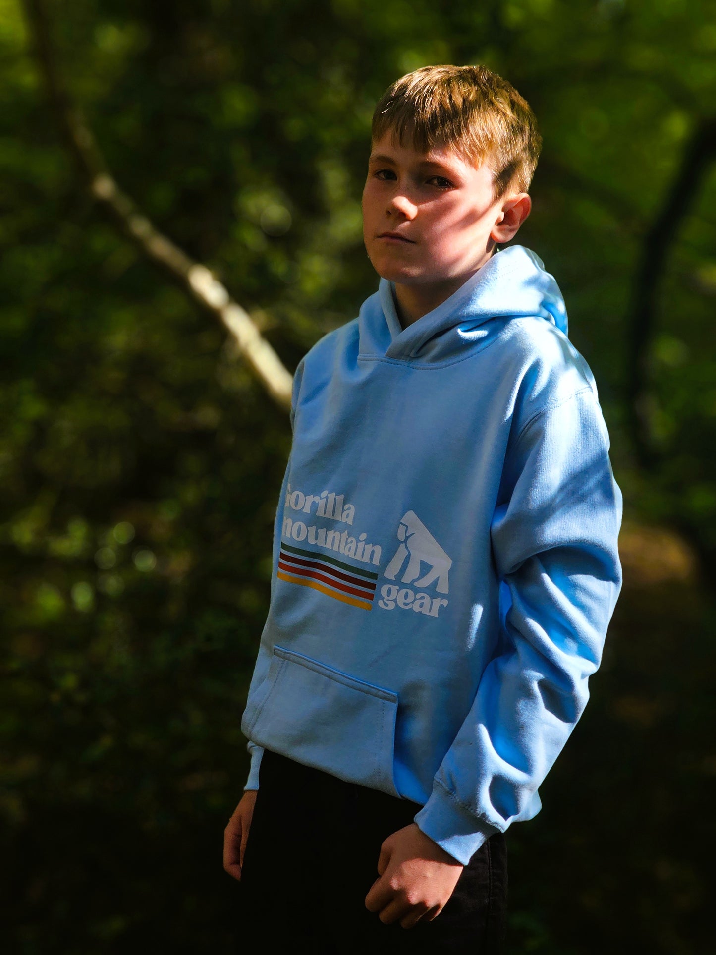 Kids' Pastel Blue Originals Logo Hoodie