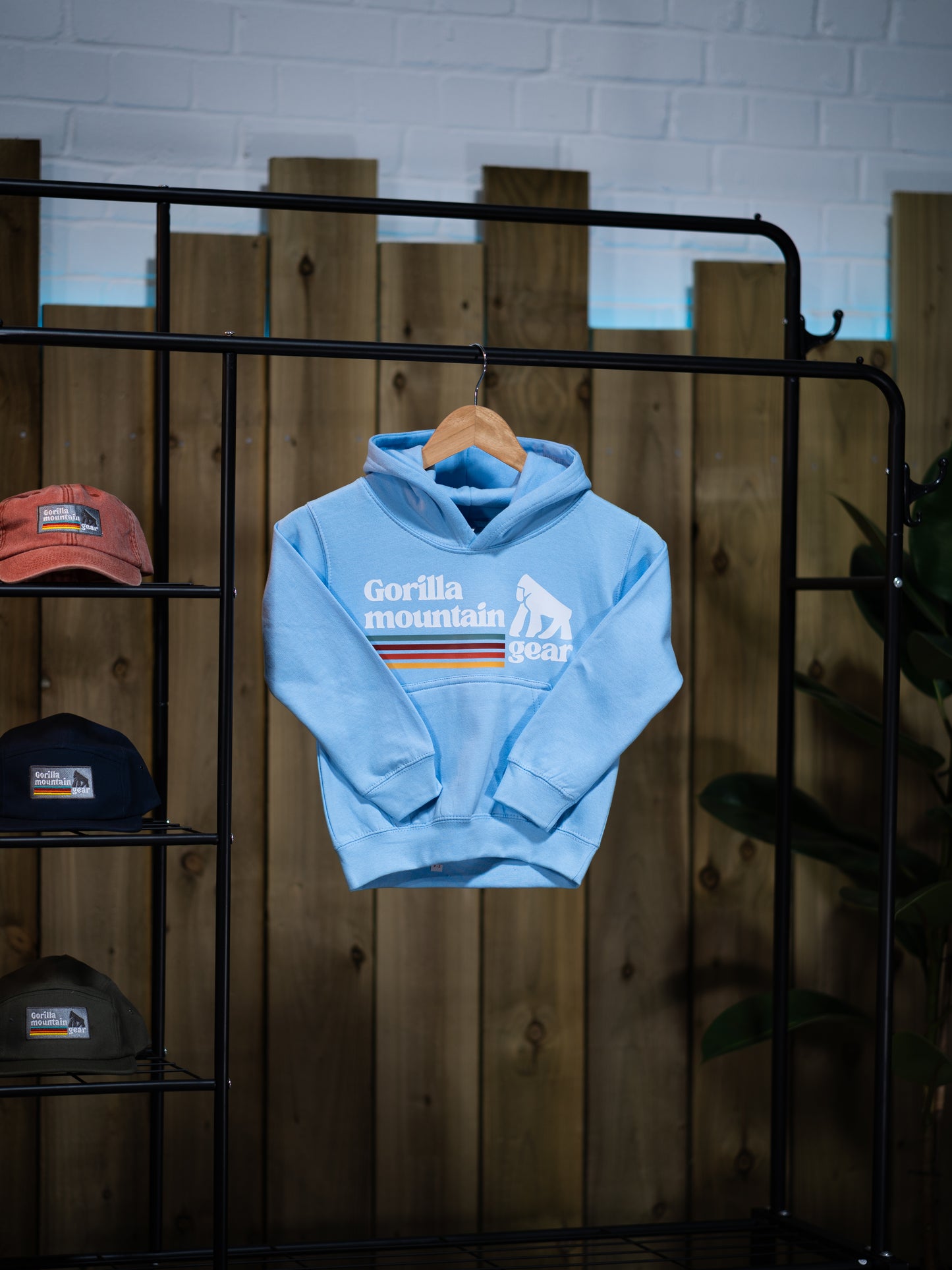 Kids' Pastel Blue Originals Logo Hoodie