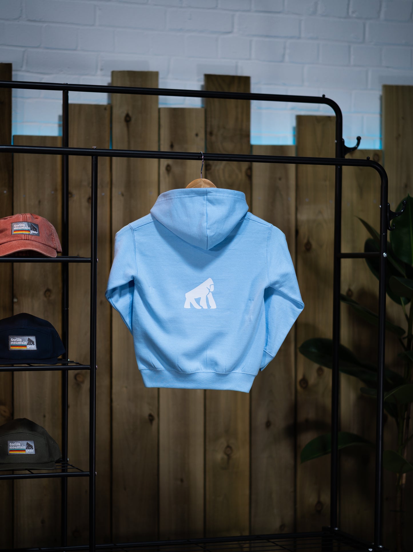 Kids' Pastel Blue Originals Logo Hoodie