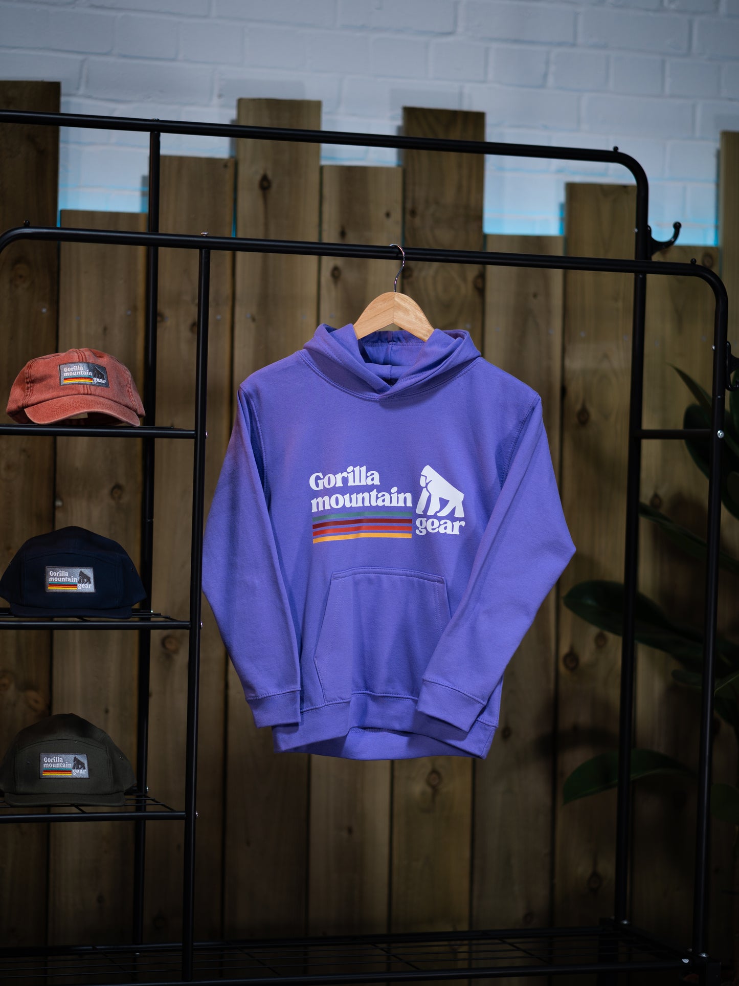 Kids' Purple Originals Logo Hoodie