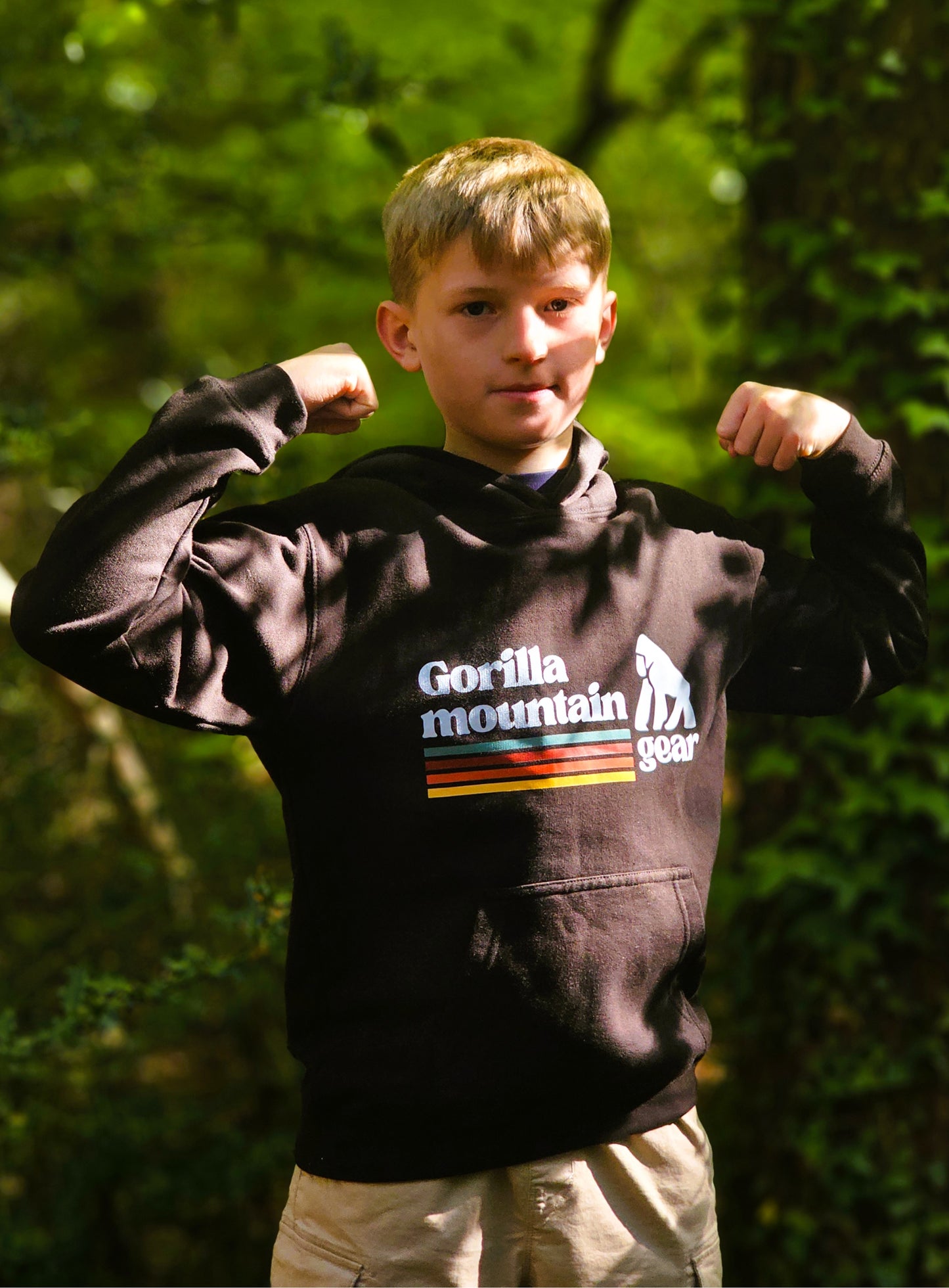 Kids' Black Originals Logo Hoodie