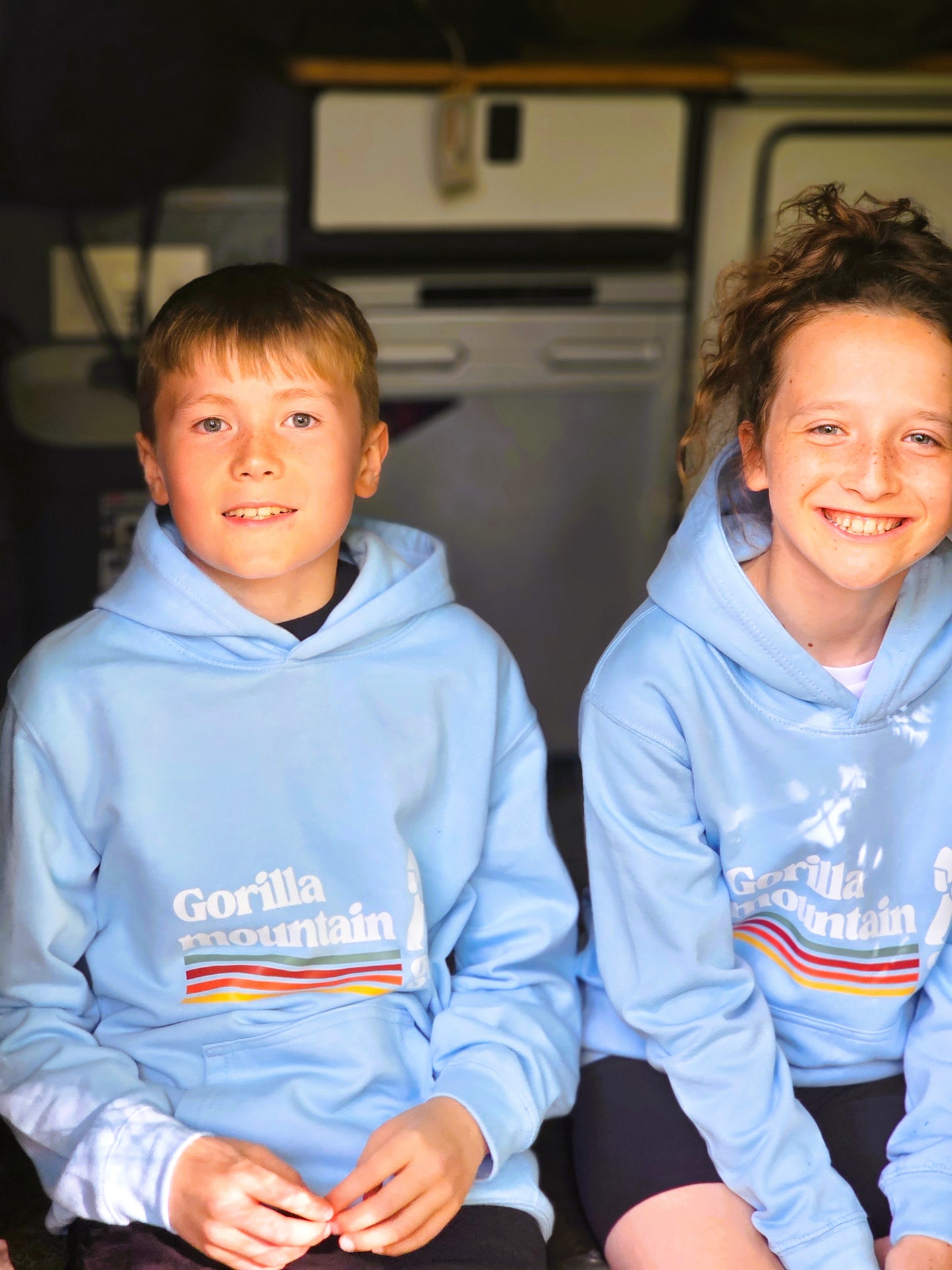 Kids' Pastel Blue Originals Logo Hoodie