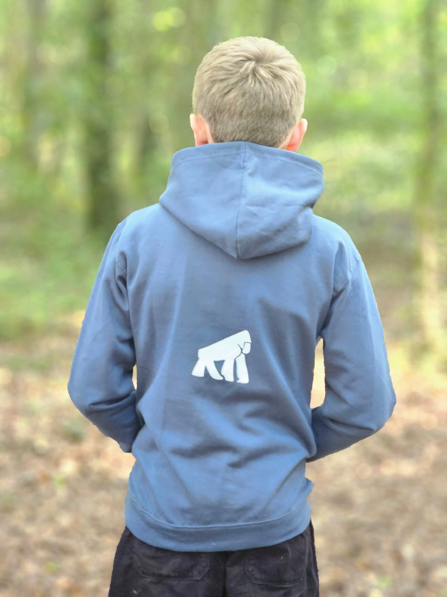 Kids' Blue Originals Logo Hoodie