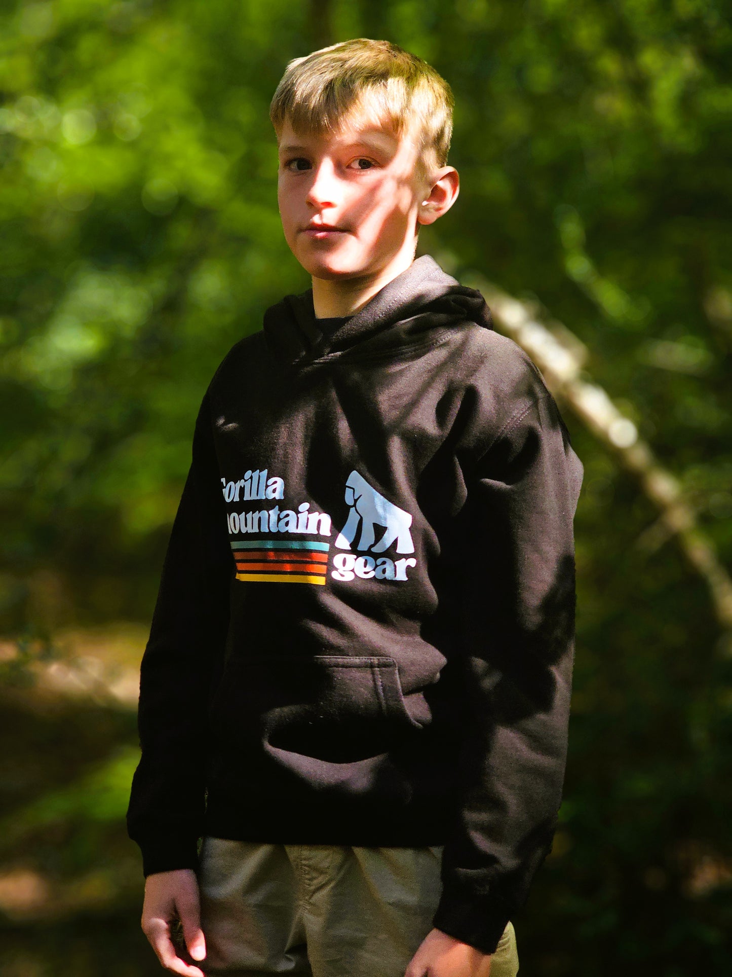 Kids' Black Originals Logo Hoodie