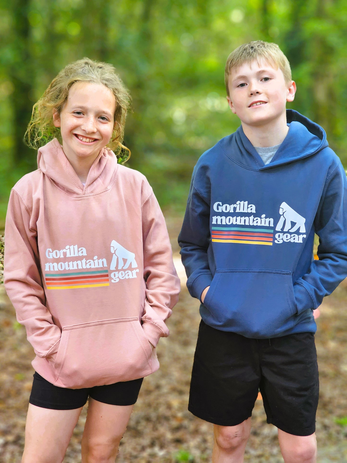 Kids' Blue Originals Logo Hoodie