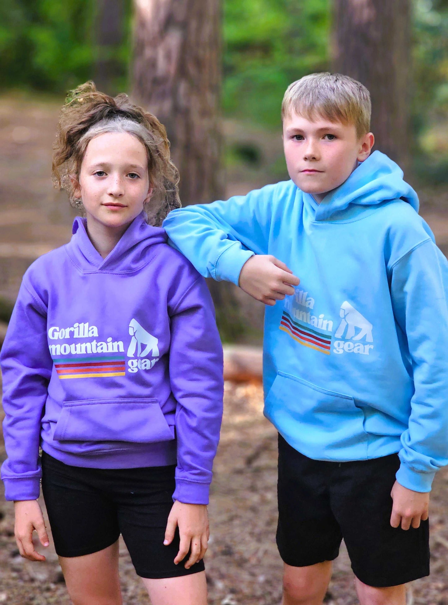 Kids' Purple Originals Logo Hoodie