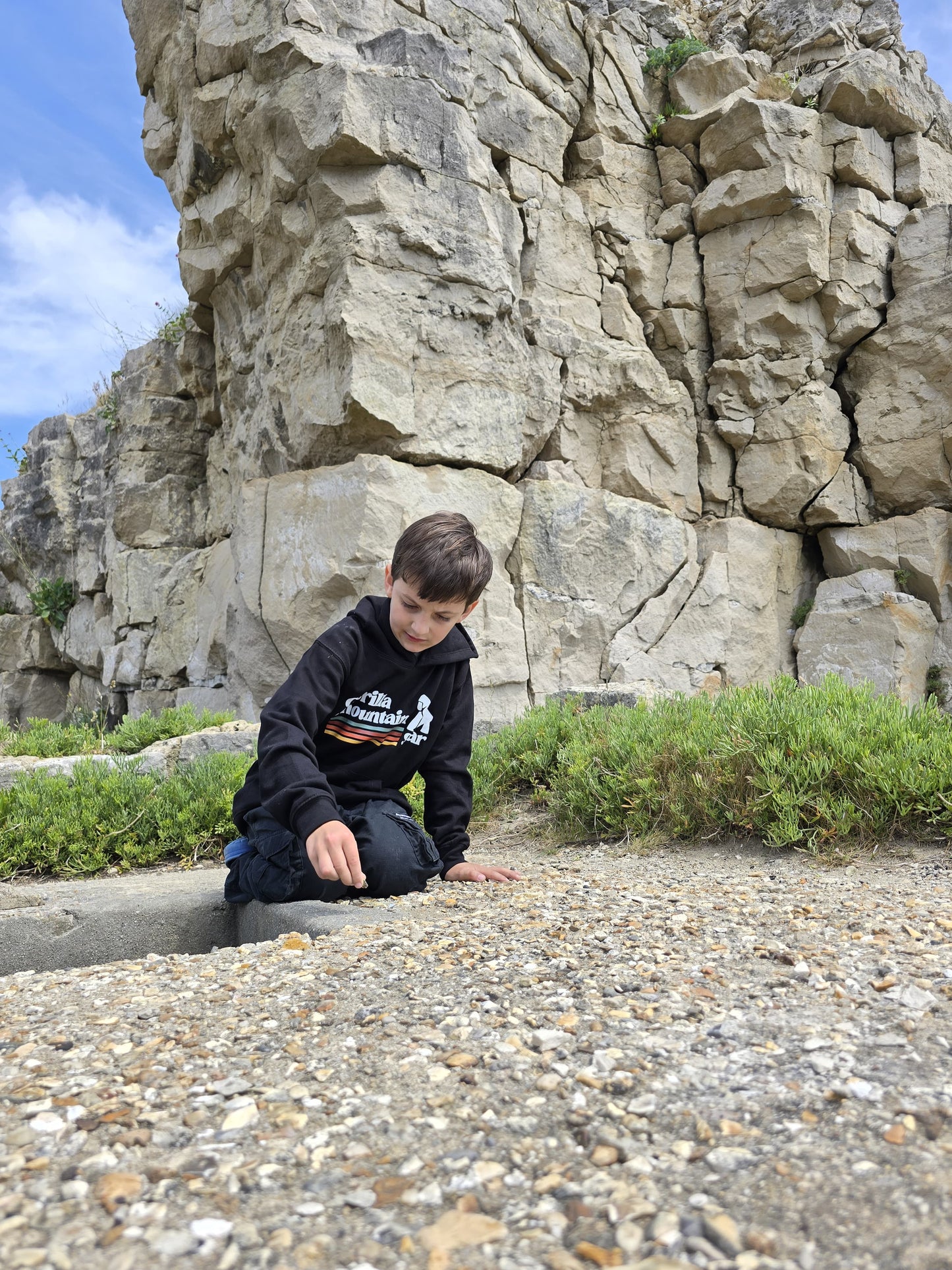 Kids' Black Originals Logo Hoodie