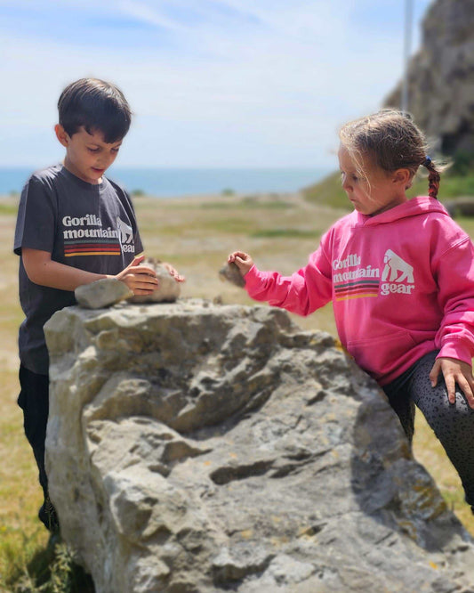 Kids' Pink Originals Logo Hoodie