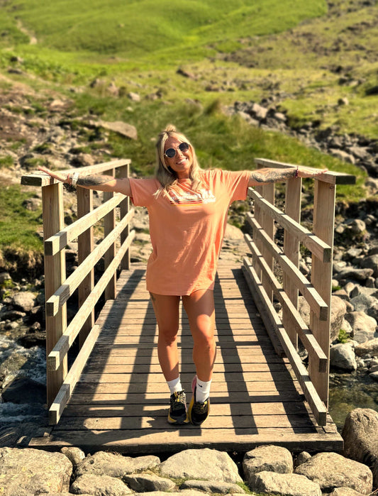 Pastel Peach Originals Logo T-Shirt