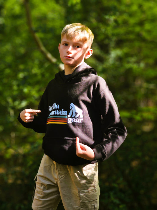 Kids' Black Originals Logo Hoodie