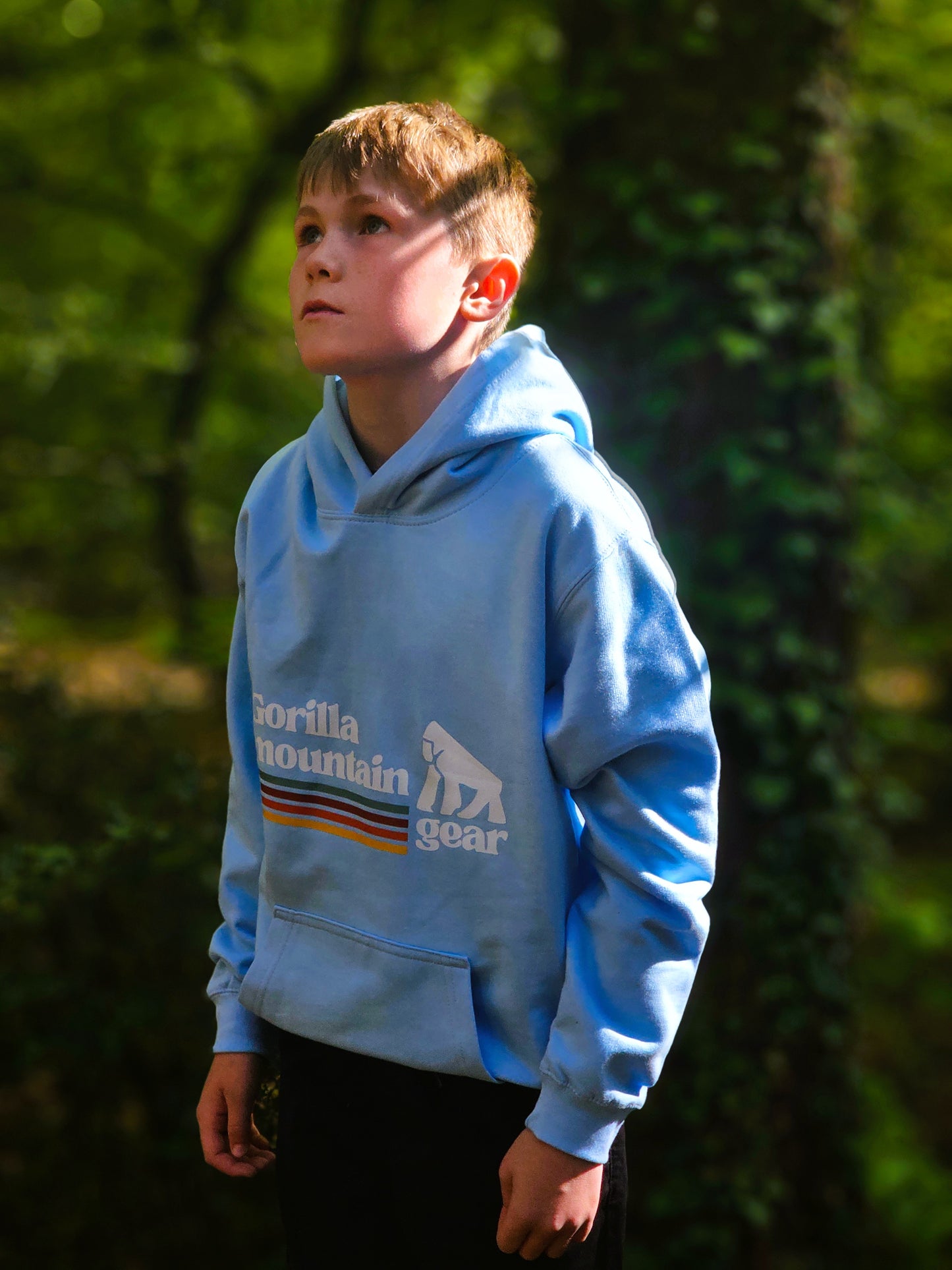 Kids' Pastel Blue Originals Logo Hoodie