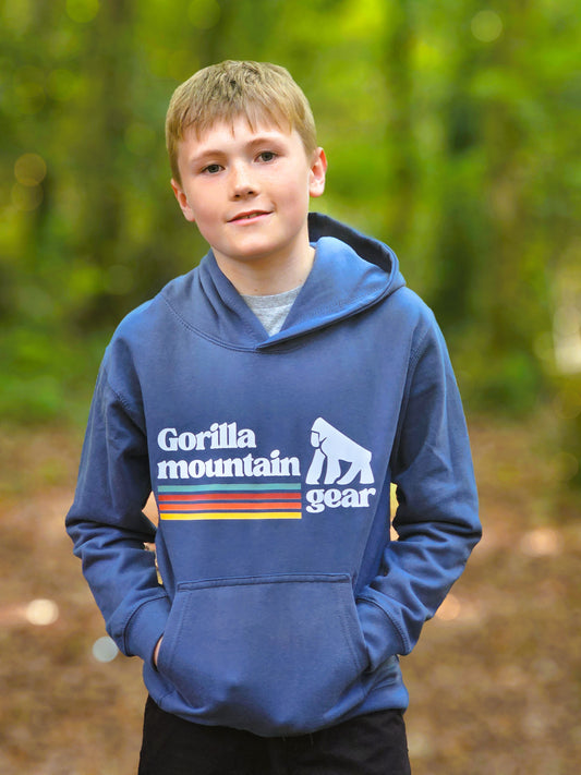 Kids' Blue Originals Logo Hoodie