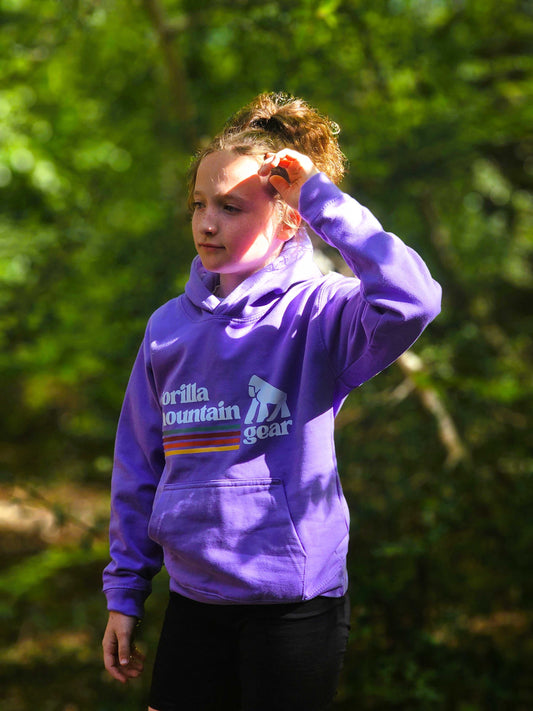 Kids' Purple Originals Logo Hoodie